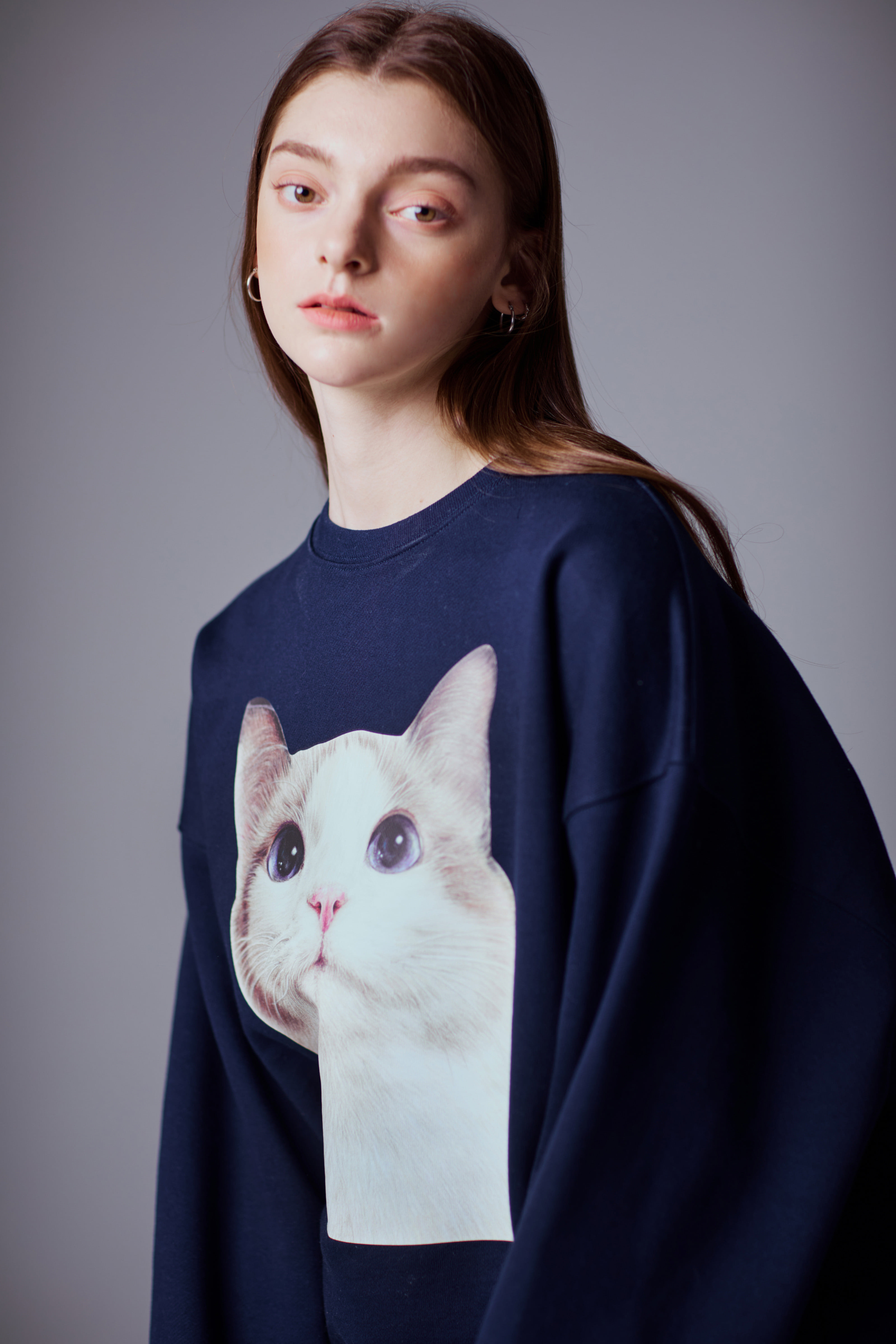 22 Catface Sweatshirt (Navy)